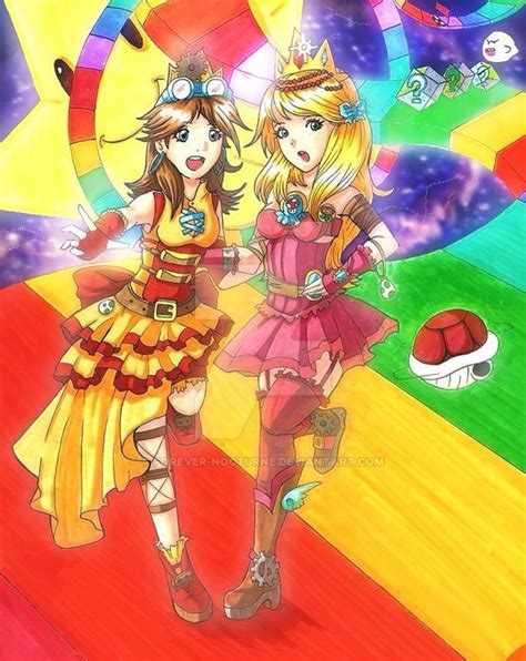 steampunk princess peach and daisy by forever nocturne on deviantart