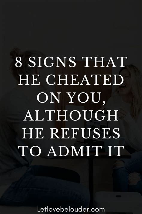8 Signs That He Cheated On You Although He Refuses To Admit It Real