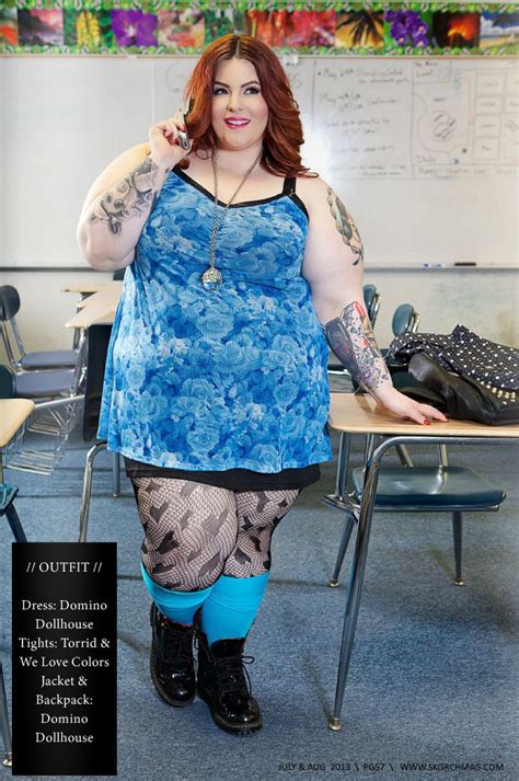 skorch magazine july august issue clueless editorial blue slip dress big body hotties