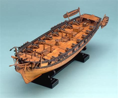 warship 1810 brig 18 guns national maritime museum wooden model