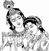 Krishna Radha Clipart Drawing Coloring Lord Line Sketch Radhe Wallpaper Pencil Drawings Transparent Cliparts Pages Kids Sketches Clip Outline Painting sketch template