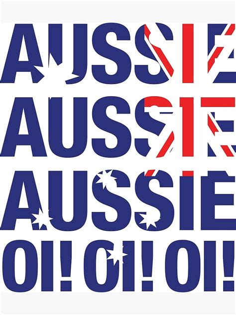 Aussie Aussie Aussie Oi Oi Oi Canvas Print By Allthingspass