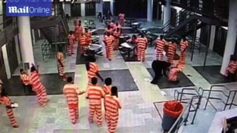 prison guard caught on camera throwing inmate to ground