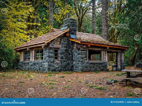 stone cabin stock image image  cabin cedar park