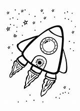 Rocket Simple Spaceship Clipartmag Outer Bestcoloringpagesforkids sketch template