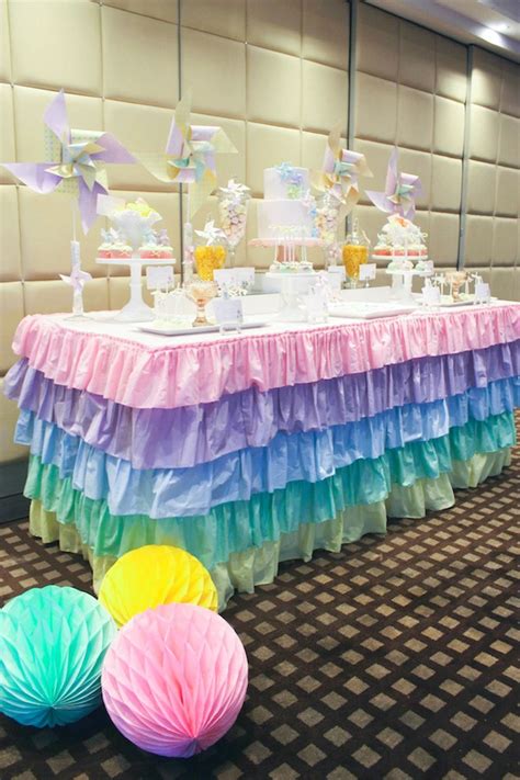 karas party ideas pinwheel themed st birthday party christening idea