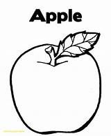 Apple Coloring Fruit Drawing Fruits Kids Pages Line Clipart Drawings Color Kindergarten Clip Print Preschool Use Pix Clipartbest Printable Getdrawings sketch template