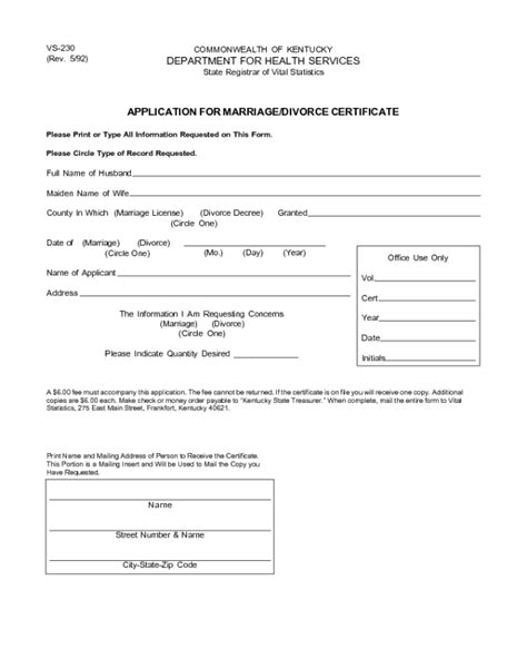 application  divorce certificate kentucky edit fill sign