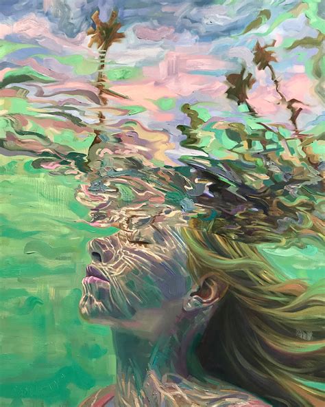 underwater paintings capture moments  tranquility