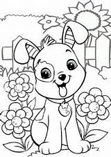 Coloring Dog Pages Expressive Darling Adorable Eyes Little Her Craft sketch template