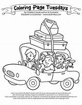Coloring Pages Vacation Trip Road Traveling Car Color Printable Getcolorings Print Pa sketch template