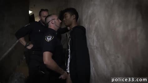 gay cop blowjob suspect on the run gets deep dick