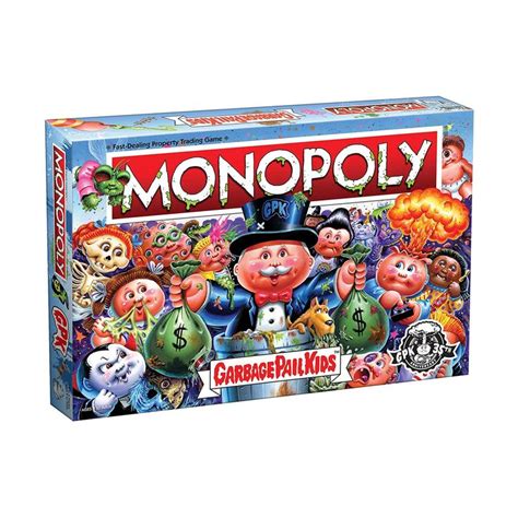 usaopoly garbage pail kids monopoly  board game garbage pail kids