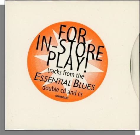 House Of Blues Essential Blues In Store Promo Sampler New 15 Song