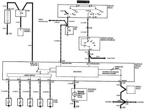 mercedes glow plug wiring diagram