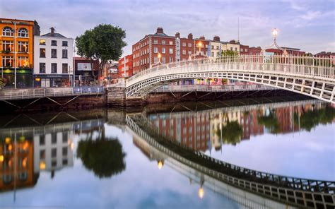 hapenny bridge dublin ireland  beautiful cities irish