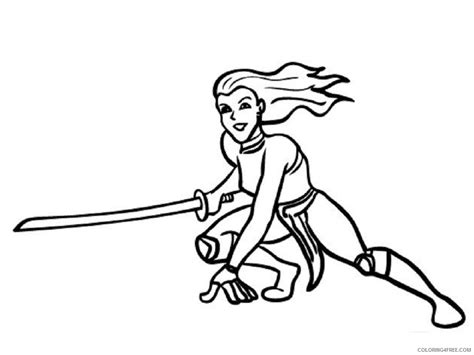 female ninja warrior coloring pages coloring pages