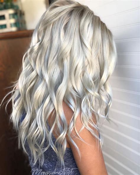 platinum hair white hair rooty blonde blonde highlights icy blonde