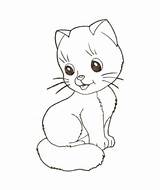 Mewarnai Kucing sketch template