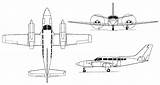 Cessna Drawing Dimensions 404 Template Gif sketch template