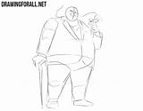 Kingpin Draw Spider Man Cane Cigar Forget Mean Clothes Accessories Favorite Also Two Do sketch template