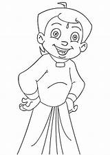 Bheem Chhota Coloring Chota Pages sketch template