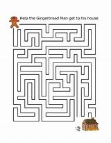 Gingerbread Man Maze Parties House Choose Board Activity Cookies December Activities sketch template