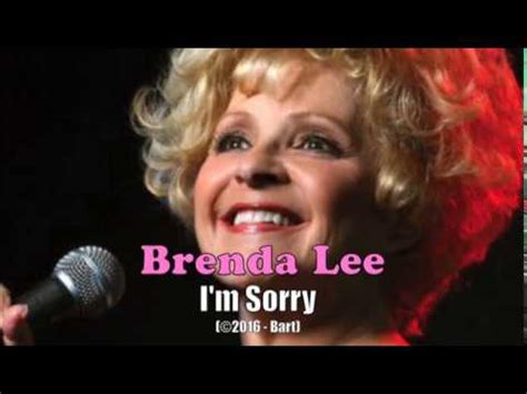 brenda lee im  karaoke youtube