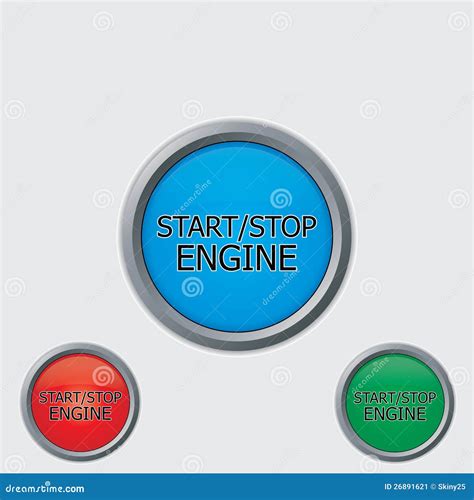 stop start buttons stock vector illustration  close
