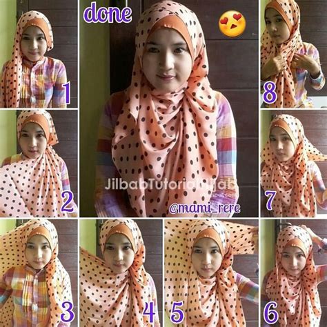 tutorial hijab pashmina untuk sehari hari met afbeeldingen