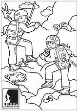 Coloring Climbing Pages Rock Climbers Mountain Ages Extreme Sports sketch template
