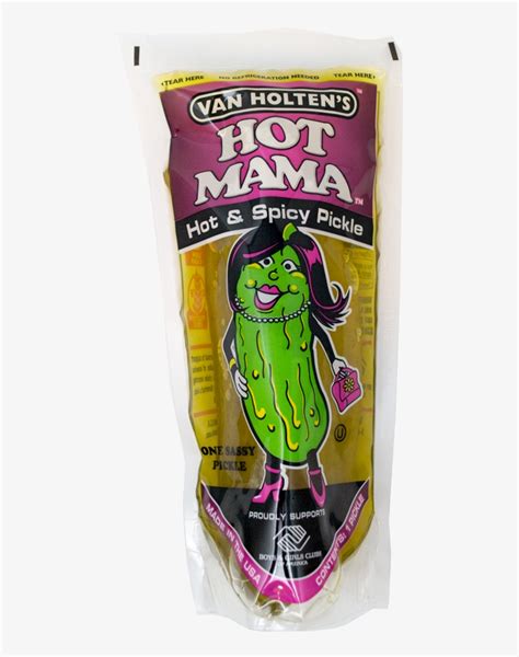 Van Holten Hot Mama Hot And Spicy Pickle In A Pouch