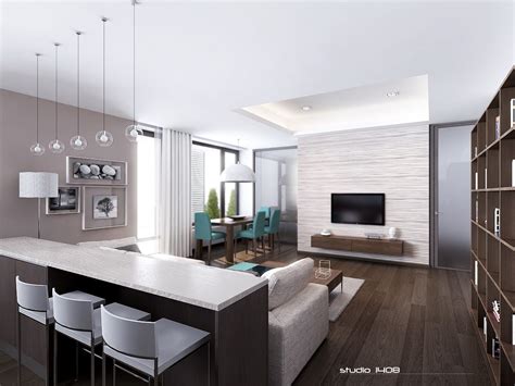 sleek modern apartment interior design ideas