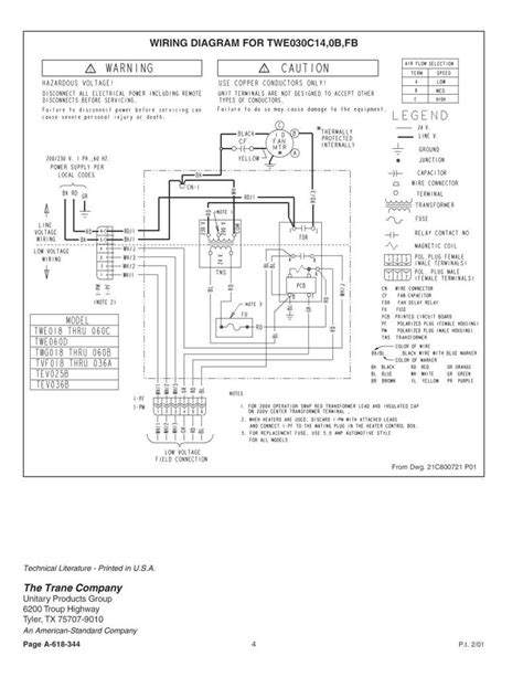 trane heat pump wire diagrams trane thermostat wiring diagram page   qq