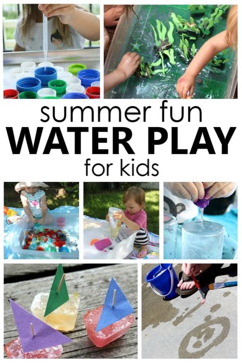 fun summer water play activities  toddlers  preschoolers