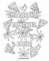 Coloring Weed Pages Marijuana Adult Leaf Printable Cannabis Music Munchies Plant Pot Drawing Step Color Getdrawings Popular Zoom Getcolorings Etsy sketch template
