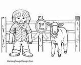 Ffa Livestock Show Coloring Pages Showing Animals Animal Lamb Dancing Program Boy Kids Girl sketch template
