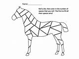 Horse Coloring Number Pages Games Color Dice Printable Preschool Game Colour Roll Drawing Die Horses Sheet But Math Visit Nuttin sketch template