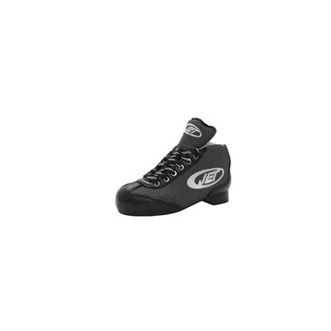 hockey boots jet roller evoluction leather fabric black
