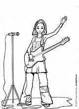 Coloring Pages Rock Singer Star Guitar Kids Rockstar Color Drawing Hellokids Female Print Manning Eli Template Guitarist Getdrawings Popular Printable sketch template