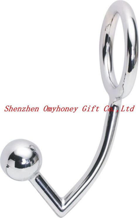 New Stainless Steel Anal Sex Ball Anal Plug Hook Sex Toy Anal Intruder