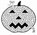 Maze Halloween Coloring Pages Pumpkin Printables Printable Puzzles Fun Book Days Popular Word Coloringhome Colouring Library Costumes sketch template