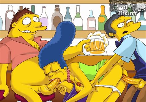 marge takes on two big cocks one in mouth and one in asshole cartoontube xxx