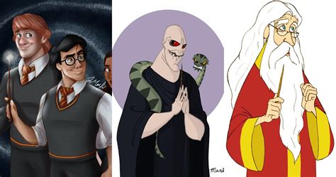 harry potter characters reimagined  disney princesses