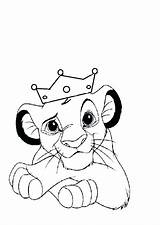Lion King Simba Coloring Pages Clipartmag Drawing sketch template