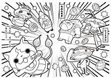 Coloring Pages Yo Kai Youkai Getcolorings Color sketch template