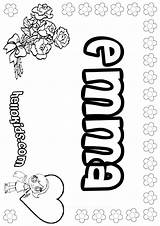 Emma Coloring Pages Name Girls Print Names Kids Color Choose Board Girly Hellokids Sheets Template sketch template