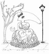 Coloring Pages Surreal Adults Adult Anteater Surrealism Printable Spring Pop Color Awfully Pretty Dresses sketch template