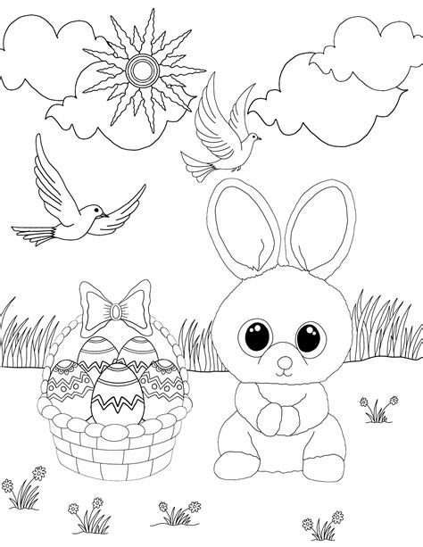 beanie boo coloring pages coloring home