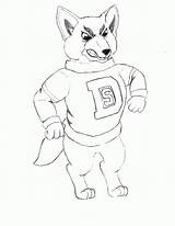 Coloring Pages Mascot Nfl Football Mascots College Library Comments sketch template